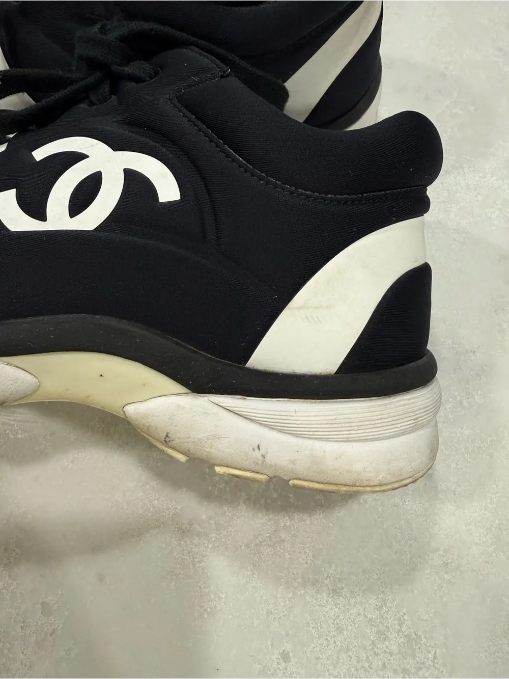 Authentic CHANEL Logo Sneakers